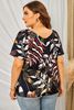 Picture of PLUS SIZE TROPICAL PRINT BLOUSE